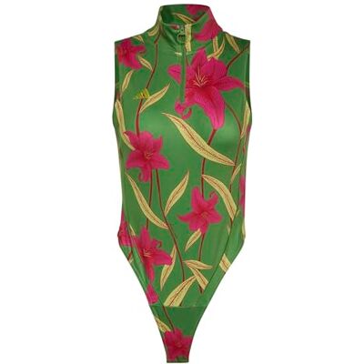adidas Kobiety x FARM RIO BODYSUIT, preloved lime/bahia magenta/crew green, M adidas Kobiety x FARM RIO BODYSUIT, preloved lime/bahia magenta/crew green, M