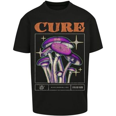 Tee Herr Cure Oversize T-shirt, svart, M Tee Herr Cure Oversize T-shirt, svart, M