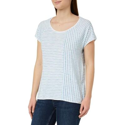 Timezone Striped Raglan T-shirt, blå, XXL Timezone Striped Raglan T-shirt, blå, XXL