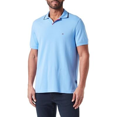 Tommy Hilfiger herr RWB tippad v-krage reg polo S/S pikétröjor, blå, S, Blå besvärjelse, S Tommy Hilfiger herr RWB tippad v-krage reg polo S/S pikétröjor, blå, S, Blå besvärjelse, S