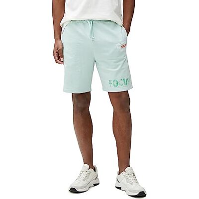 Koton Herr slogan tryckt dragsko slim fit ficka detaljerade shorts, Mint (Mnt), XS Koton Herr slogan tryckt dragsko slim fit ficka detaljerade shorts, Mint (Mnt), XS