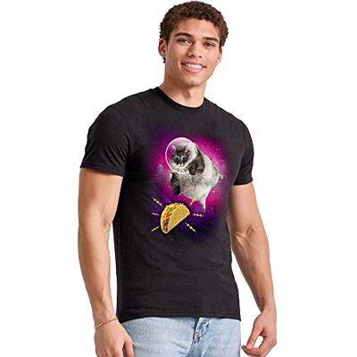 Hanes herr grafisk vintage Cali kollektion t-shirt, Svart/Taco Quest, XS Hanes herr grafisk vintage Cali kollektion t-shirt, Svart/Taco Quest, XS