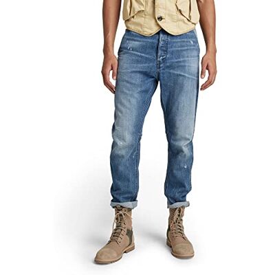 G-STAR RAW herr Jeans Grepp 3D avslappnad avsmalnande, Blå (Faded Haag blå förstörd C779-c764), 27W / 32L G-STAR RAW herr Jeans Grepp 3D avslappnad avsmalnande, Blå (Faded Haag blå förstörd C779-c764), 27W / 32L