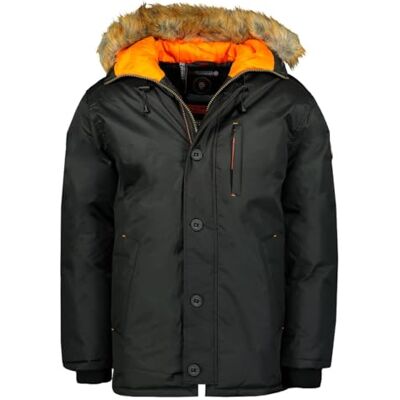 Geographical Norway Darwin Herr lång varm parkas för män höst vinter – vattentät vattenavvisande kappa – utomhusjacka med pälshuva – vindjacka – herr (svart 2XL), svart, XXL Geographical Norway Darwin Herr lång varm parkas för män höst vinter – vattentät vattenavvisande kappa – utomhusjacka med pälshuva – vindjacka – herr (svart 2XL), svart, XXL