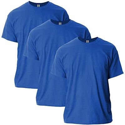 Gildan T-shirt (3-pack) för män, Royal Blue (3-pack), M Gildan T-shirt (3-pack) för män, Royal Blue (3-pack), M