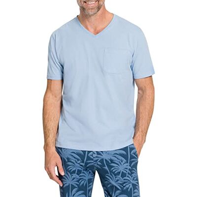 Pioneer V-ringad T-shirt för män, pulverblå, S, Pulverblå, S Pioneer V-ringad T-shirt för män, pulverblå, S, Pulverblå, S