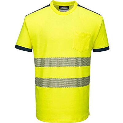 Portwest PW3 Hi-Vis T-Shirt S/S, l, gul/marinblå, T181 Portwest PW3 Hi-Vis T-Shirt S/S, l, gul/marinblå, T181