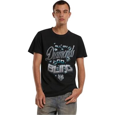 herr Diamonds Go Bling Tee L svart, svart, L herr Diamonds Go Bling Tee L svart, svart, L