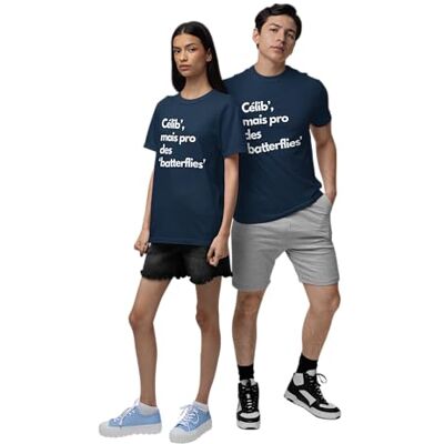 REPUBLIC OF CALIFORNIA Unisex URCTS026-L-NA Celib-men-Pro-des-batterier-T-shirt- marinblå, L, Marin, L REPUBLIC OF CALIFORNIA Unisex URCTS026-L-NA Celib-men-Pro-des-batterier-T-shirt- marinblå, L, Marin, L
