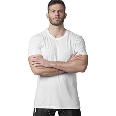 Reebok globalt grafisk blank kortärmad t-shirt för män White/Blanco XS Reebok globalt grafisk blank kortärmad t-shirt för män White/Blanco XS