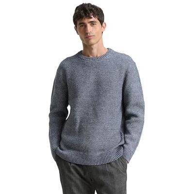 TOM TAILOR herrtröja, 36980 – Navy Melange White Core, L TOM TAILOR herrtröja, 36980 – Navy Melange White Core, L