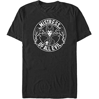 Disney Herr Villains-Mistress of Evil Stamp T-shirt, Schwarz, L Disney Herr Villains-Mistress of Evil Stamp T-shirt, Schwarz, L