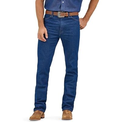 Wrangler herr cowboy slim-fit jeans, Förtvättad indigo, 33W x 38L Wrangler herr cowboy slim-fit jeans, Förtvättad indigo, 33W x 38L
