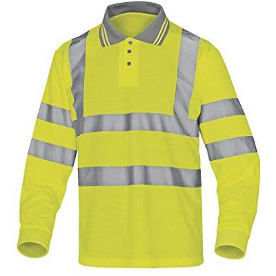 Deltaplus Delta Plus METEOJA3X varningsskydd polotröja av polyester, neongelb, storlek 3XL, 10 stycken Deltaplus Delta Plus METEOJA3X varningsskydd polotröja av polyester, neongelb, storlek 3XL, 10 stycken