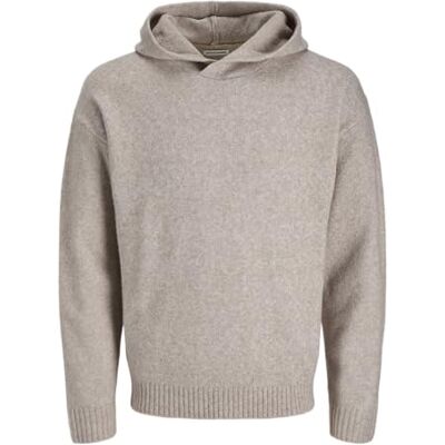 JACK & JONES Jjesoho Ollie Knit Hood Ln, Atmosfär, M JACK & JONES Jjesoho Ollie Knit Hood Ln, Atmosfär, M