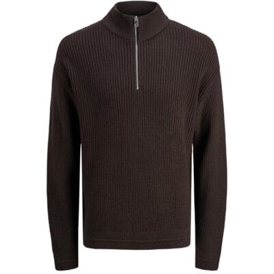 JACK & JONES Jjkaito stickad halv dragkedja Bf, delicioso, M JACK & JONES Jjkaito stickad halv dragkedja Bf, delicioso, M