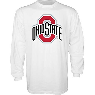 Blue 84 NCAA Ohio State Buckeyes herr långärmad t-shirt vit ikon, Ohio State Buckeyes vit, medium Blue 84 NCAA Ohio State Buckeyes herr långärmad t-shirt vit ikon, Ohio State Buckeyes vit, medium
