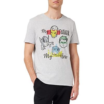 Marvel Herr Memarcots227 T-shirt, gråmelerad, M Marvel Herr Memarcots227 T-shirt, gråmelerad, M