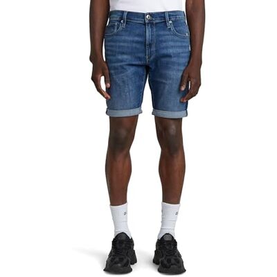 G-STAR RAW G-Star Herr 3301 Slim Denimshorts, Blå (Medium Aged D10481-8968-071), 34 G-STAR RAW G-Star Herr 3301 Slim Denimshorts, Blå (Medium Aged D10481-8968-071), 34