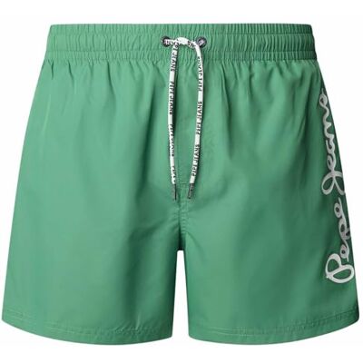 Pepe Jeans herr logotyp badshorts shorts, grön (ljusgrön), L Pepe Jeans herr logotyp badshorts shorts, grön (ljusgrön), L