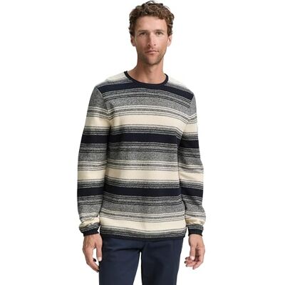 TOM TAILOR herrtröja, 37206 – Off White Navy Stripe, 3XL TOM TAILOR herrtröja, 37206 – Off White Navy Stripe, 3XL