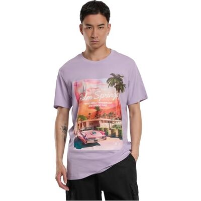 herr t-shirt Palms Springs Tee Print T-shirt för män, grafisk t-shirt, streetwear, lila, XS herr t-shirt Palms Springs Tee Print T-shirt för män, grafisk t-shirt, streetwear, lila, XS