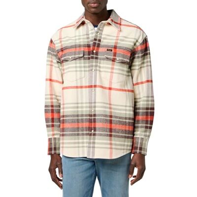 Wrangler Western Shirt för män, Björk, XL Wrangler Western Shirt för män, Björk, XL
