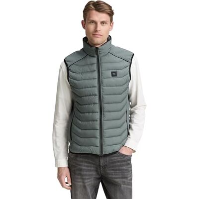 TOM TAILOR herrväst, 21951 – tvättad jasper grön, M TOM TAILOR herrväst, 21951 – tvättad jasper grön, M
