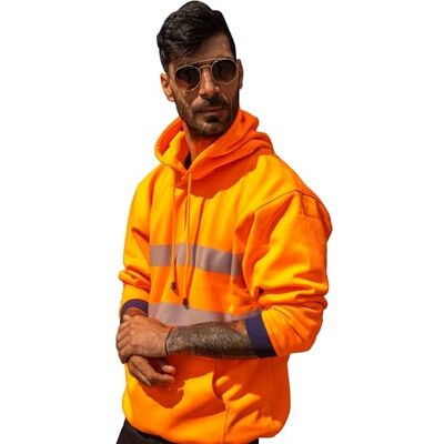 Capto Apparel herr huvtröja med huva, Orange, S Capto Apparel herr huvtröja med huva, Orange, S