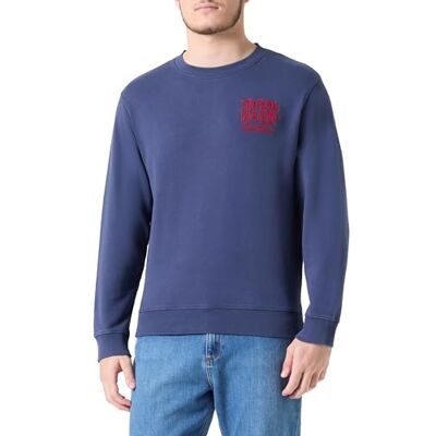 Replay Herr regular fit sweatshirt Red Attitude kollektion, 282 medium blå, XS Replay Herr regular fit sweatshirt Red Attitude kollektion, 282 medium blå, XS