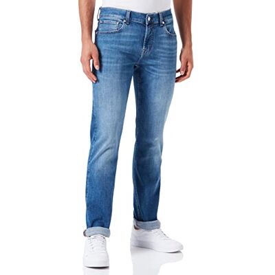 7 For All Mankind Herr slimmy Stretch Tek jeans, mellanblå, normal 7 For All Mankind Herr slimmy Stretch Tek jeans, mellanblå, normal