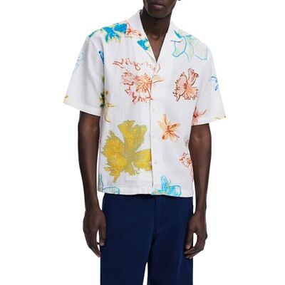 Desigual CAM_Bob Blouse för män, Vit, L Desigual CAM_Bob Blouse för män, Vit, L