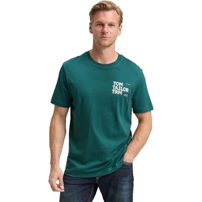 TOM TAILOR T-shirt för män, 14171 – Jaspis grön, M TOM TAILOR T-shirt för män, 14171 – Jaspis grön, M