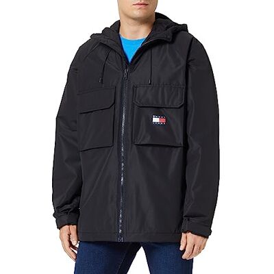 Tommy Jeans herr TJM fleecefodrad skaljacka vadderad, Svart, M Tommy Jeans herr TJM fleecefodrad skaljacka vadderad, Svart, M