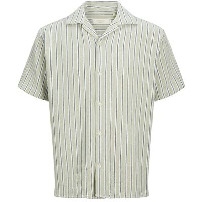 JACK & JONES Jorcoba Stripe Resort Shirt Ss Sn JACK & JONES Jorcoba Stripe Resort Shirt Ss Sn