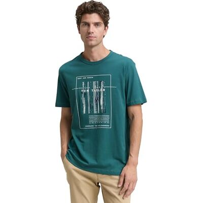 TOM TAILOR T-shirt för män, 14171 – Jaspis grön, XXL TOM TAILOR T-shirt för män, 14171 – Jaspis grön, XXL