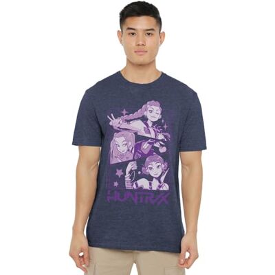 KPop Demon Hunters K-Pop Demon Hunters T-shirt, Ljung marinblå, L KPop Demon Hunters K-Pop Demon Hunters T-shirt, Ljung marinblå, L