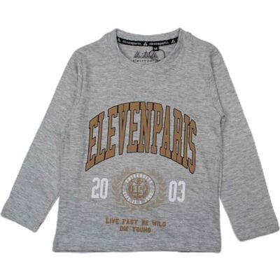 ELEVEN PARIS T-shirt, Färg: grå, 4 �r ELEVEN PARIS T-shirt, Färg: grå, 4 �r