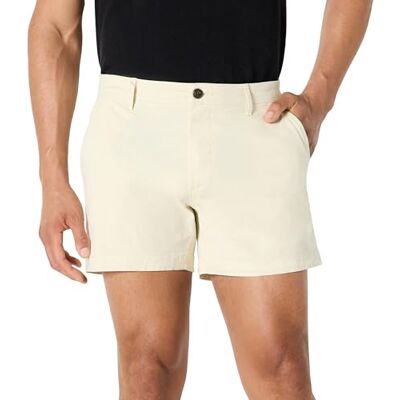 Amazon Essentials Herr Slim-Fit 5 tum platt framsida komfort stretch chino kort (tidigare Goodthreads), benvit, 34 Amazon Essentials Herr Slim-Fit 5 tum platt framsida komfort stretch chino kort (tidigare Goodthreads), benvit, 34
