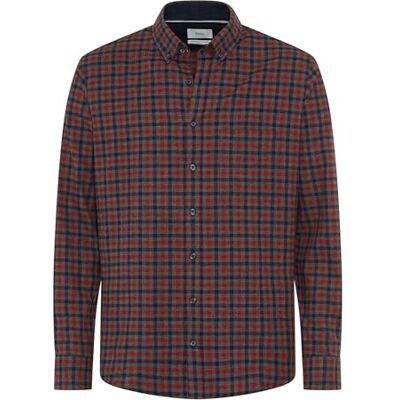 Brax Style Daniel C vacker herrskjorta, 46 Burned Red, XL Brax Style Daniel C vacker herrskjorta, 46 Burned Red, XL