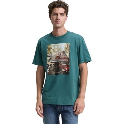 TOM TAILOR T-shirt för män, 14171 – Jaspis grön, L TOM TAILOR T-shirt för män, 14171 – Jaspis grön, L