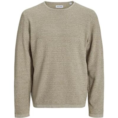 JACK & JONES JJEGEORGE Knit Crew Neck NOOS, Coriander/Detaljer: w. Cloud Dancer, XXL JACK & JONES JJEGEORGE Knit Crew Neck NOOS, Coriander/Detaljer: w. Cloud Dancer, XXL