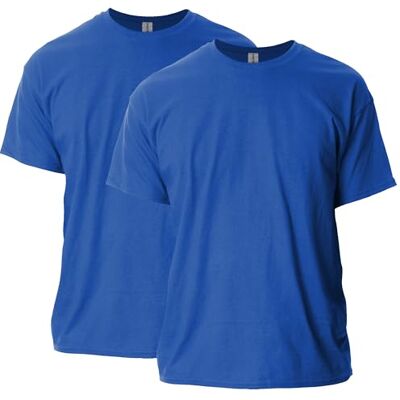 Gildan T-shirt för män (förpackning med 2), Royal (2-pack), XXL Gildan T-shirt för män (förpackning med 2), Royal (2-pack), XXL