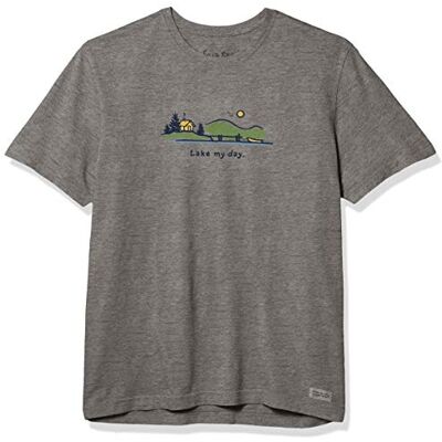 Life Is Good Unisex Vintage Crusher T-shirt Lake My Days Mens Crusher Tee Vintage: Utomhus Life Is Good Unisex Vintage Crusher T-shirt Lake My Days Mens Crusher Tee Vintage: Utomhus