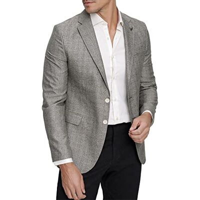 Come Voglio Herr MAMRVN100415 Business Casual Blazer, beige, 62 Come Voglio Herr MAMRVN100415 Business Casual Blazer, beige, 62