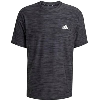 adidas herr Workout Essentials Flex Shirt, black melange, L adidas herr Workout Essentials Flex Shirt, black melange, L