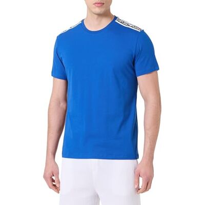 Giorgio Armani Man logo tejp rund hals t-shirt blå M, Ultramarin, M Giorgio Armani Man logo tejp rund hals t-shirt blå M, Ultramarin, M