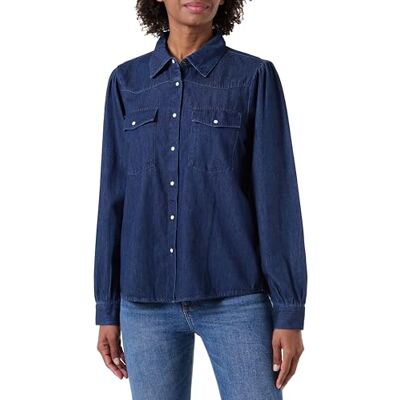 ONLY Jeansskjorta för män, Mörkblå denim, L ONLY Jeansskjorta för män, Mörkblå denim, L