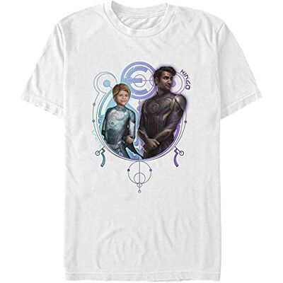Marvel Unisex The Eternals-Sprite KINGO Duo ekologisk kortärmad t-shirt, vit, L, Vit, L Marvel Unisex The Eternals-Sprite KINGO Duo ekologisk kortärmad t-shirt, vit, L, Vit, L