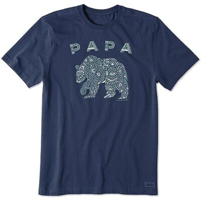 Life Is Good mäns Crusher grafisk t-shirt, pappa björn Life Is Good mäns Crusher grafisk t-shirt, pappa björn